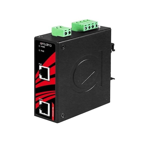 Antaira Industrial Gigabit PoE+ Injector - 1-10/100/1000Base-T*with PoE-PSE *and 1-10/100/1000 INJ-C201G-bt-T